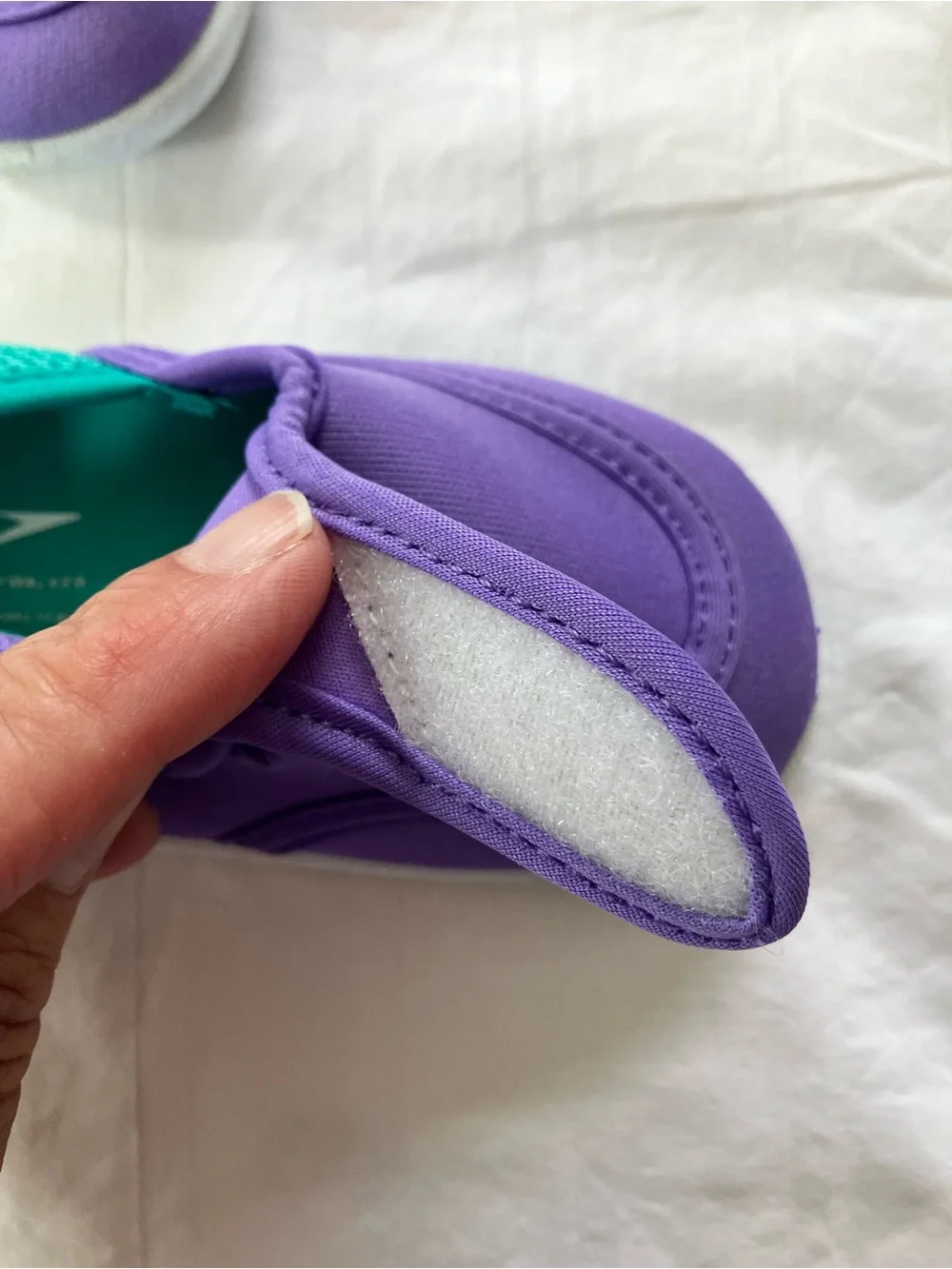 Speedo Kids Purple and Teal Slip-On Water Shoes